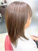 20代30代40代大人可愛いミルクティーベージュハイライト