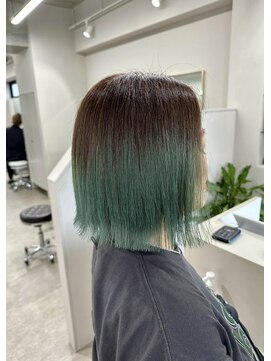 リグ 横浜(Lig.) グリーンカラー/グラデーションカラー/ブリーチ/ダブルカラー