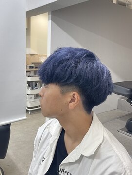 サン 大阪梅田(SUNC) 【ネイビーブルー】×【メンズマッシュ】