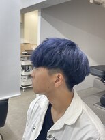 サン 大阪梅田(SUNC) 【ネイビーブルー】×【メンズマッシュ】