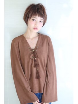 オーロ 緑地公園店(ORO) オリーブカラーハイライトカラー小顔くすみカラーくびれショート