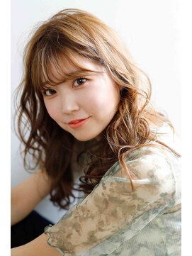 ナウアズ(now as.) セミロング×パーマスタイル【now as.】