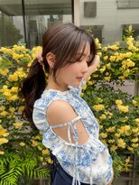 ガーランド (Garland)&nbsp;大人かわいい小顔レイヤーピンクベージュ顔まわりレイヤーカット