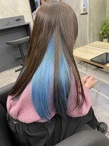 ナンバーウルス 名駅店(N° ulus)&nbsp;【number ulus】インナーカラー/水色/ツートンカラー