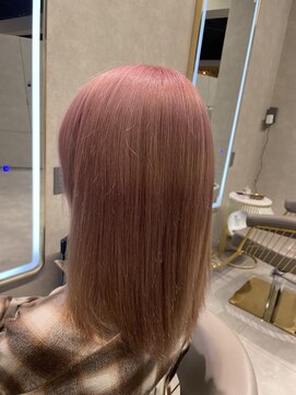 ニーナ ビューティーサロン(NINA Beauty Salon) ミルクティーピンク#ダブルカラー#春カラー