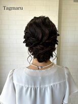 タグマル&nbsp;結婚式にオススメ！ウェーブのシニヨン！