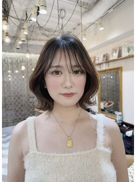 ロンドアベニール 北千住(Lond avenir) 小顔レイヤーカット　顔周り　ボブルフ　髪質改善　ブリーチなし