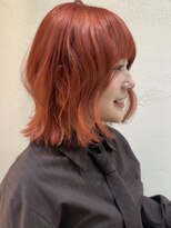 サイン 渋谷(SIGN)&nbsp;韓国/ボブ/ブリーチ/ピンク/オレンジ