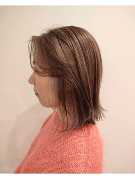 ラヴィズム 長岡店(LUVISM) ミディアム/セミロング/コテ巻き/ベージュ新潟長岡宮関