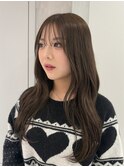 【YOKE】ブラウンベージュショコラベージュ韓国巻きくびれヘア