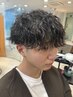 波巻きパーマorツイスパ×メンズカット ￥17600→￥12100