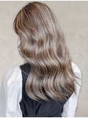 20代30代40代くせ毛風パーマミルクティアッシュ透明感小顔