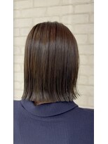 ビス ヘア アンド ビューティー 西新井店(Vis Hair＆Beauty)&nbsp;20代30代外はねボブダークグレー