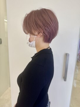 シーバイラヴィズム けやき通り2号店(Sea by LUVISM) ハンサムショート/ピンクベージュ