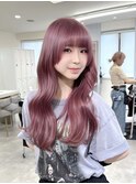 ピンクラベンダー/くすみカラー/透明感カラー/暖色カラー/韓国