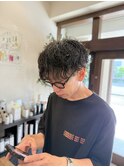 メンズカット/マッシュスタイル/シャドウパーマ/波巻きパーマ
