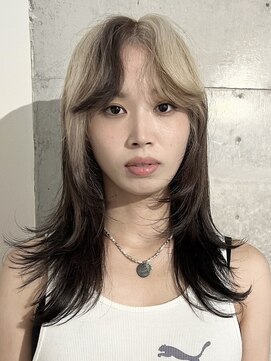 スリバー(sliver) ブリーチハイライト髪質改善ダブルカラーレイヤーカット