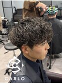シャドウパーマ／刈り上げ／マッシュ