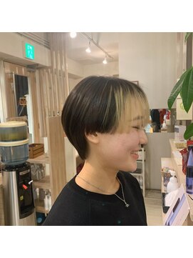 アシャ ヘアー ソリューション 神戸店(asha hair solution) イメチェン/ピンクベージュ/アンブレラカラー/前髪/摂津本山