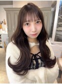 レイヤーカットアイドル前髪シースルーバング