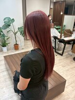ニュースエン(newseN:)&nbsp;ボルドーレッド/ブリーチなしダブルカラー/髪質改善/新潟