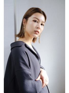 バブルス 成増店(BUBBLES) ミディアム×ベージュブラウン
