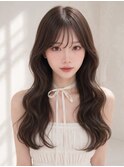 フェイスレイヤーウルフパーマゆるめパーマ韓国レイヤー内巻き◎