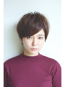 ナンバースリー 溝の口店(Number Three) 縦長シルエットショートボブスタイル【N°３ 溝の口店】