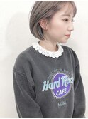 ミニボブ×ラベンダーアッシュ　担当　輪玉