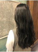 ロングヘアー×ダークブラウンアッシュ