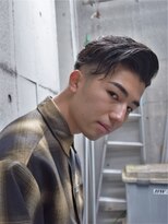 ガズル ハラジュク(GUZZLE HARAJUKU)&nbsp;フェードカットソフトスパイラルパーマサイドパートメンズ