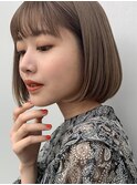 大人可愛い/シースルーバング/小顔ボブ/20代30代40代