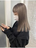ホワイトグレージュミニウルフデジタルパーマ SH5