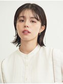 外ハネボブ/エギョモリ/菱形ボブ/ペールベージュ[新宿]