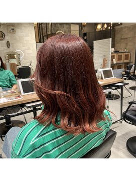 キャプチャー 橋本(Capture) ブリーチなしダブルカラーカシスレッド♪