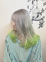 ナガハマ美容室 裾カラー×シルバーカラー