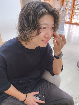 ジェニック 清水(-GENIC) 【-GENIC】ミディアムパーマ×ハイライト