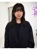 ロングクリープパーマスタイル