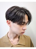 前下がり センターパート