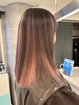 ルーブ トウキョウ(Loob. TOKYO) ローライトカラーアンブレラカラーミルクティーピンクベージュ