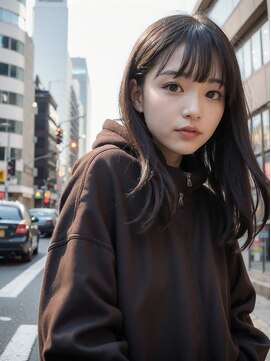 オルク 札幌大通(Orque) 韓国風レイヤー顔周りレイヤー　シースルーバング　おくれげ