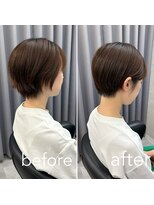 ヘアサロン ドットプラス 町田店(dot. plus)&nbsp;【中西里美】はえ癖修正ショート