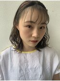 ミディアムボブアレンジ