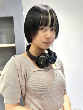 バートランド 白楽(Bertland) 島田/デザインカラー インナーカラー インナーブリーチ ボブ