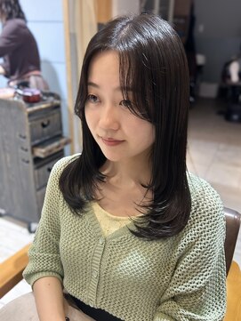 プラグ バイ ネオリーブ(plug by neolive) こなれミディ×髪質改善[髪質改善/縮毛矯正/韓国]A