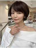 イメチェン前髪小顔ショート_銀座