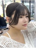 ◎美髪カールピンクブラウンロングセミディ似合わせ前髪