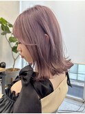 #ダブルカラー#ケアブリーチ#ハイトーン#ミルクティーベージュ