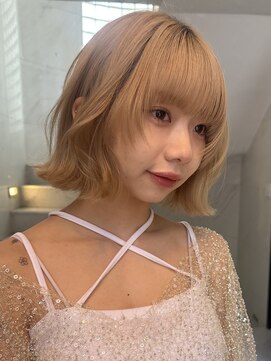 サイン 渋谷(SIGN) 10代/20代/レイヤーボブ/暖色カラー