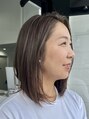 ザヘアメイクシェア(THE -HAIR MAKE SHARE-) 極細ハイライトでファーストグレーヘアを楽しむカラーに♪